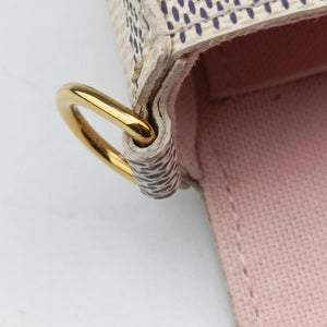 Pre-owned Louis Vuitton Pochette FeLICIE AZUR Damier Canvas N63106 shoulderbag | stylenewstar