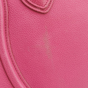 Pre-owned Celine Luggage Micro shopper Pink Leather handbag | stylenewstar