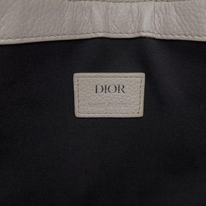 Pre-owned Christian Dior Saddle White Jacquard × Leather shoulderbag | stylenewstar
