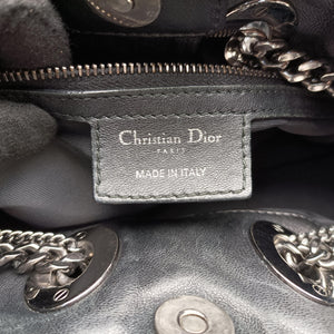Pre-owned Christian Dior Cannage stitching Black Lambskin handbag | stylenewstar