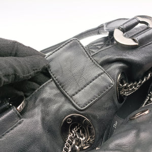 Pre-owned Christian Dior Cannage stitching Black Lambskin handbag | stylenewstar