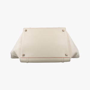 Pre-owned Celine Luggage Small Square Phantom Beige Leather handbag | stylenewstar