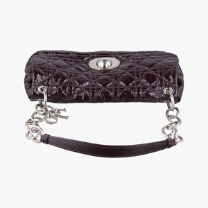 Pre-owned Christian Dior Rendezvous Purple Patent shoulderbag | stylenewstar