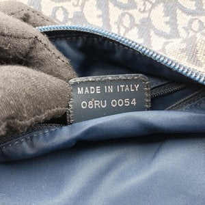 Pre-owned Christian Dior Trotter Navy Jacquard shoulderbag | stylenewstar