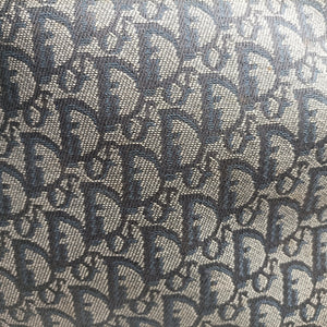 Pre-owned Christian Dior Trotter Navy Jacquard shoulderbag | stylenewstar