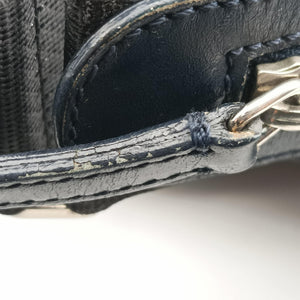 Pre-owned Christian Dior Trotter Navy Jacquard shoulderbag | stylenewstar