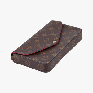 Pre-owned Louis Vuitton Pochette Felicie Brown Monogram Canvas M61276 shoulderbag | stylenewstar