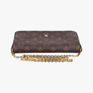 Pre-owned Louis Vuitton Pochette Felicie Brown Monogram Canvas M61276 shoulderbag | stylenewstar