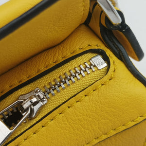 Secondhand Loewe Puzzle Nano Yellow Leather A510U98X01 shoulderbag | stylenewstar