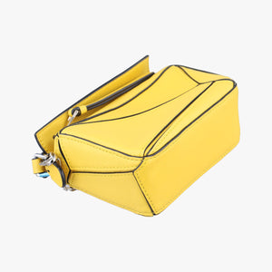 Secondhand Loewe Puzzle Nano Yellow Leather A510U98X01 shoulderbag | stylenewstar