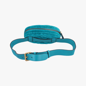 Pre-owned Gucci GG Marmont Blue velour 476434 bum bag/waist bag | stylenewstar