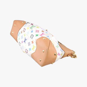 Pre-owned Louis Vuitton JUDY MM white Monogram Multicolor M40255 shoulderbag | stylenewstar