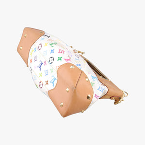 Pre-owned Louis Vuitton JUDY MM white Monogram Multicolor M40255 shoulderbag | stylenewstar