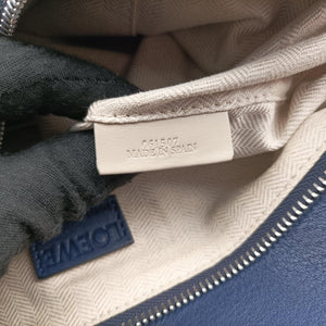 Pre-owned Loewe Puzzle Blue Leather handbag | stylenewstar