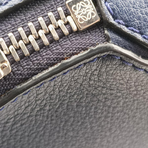 Pre-owned Loewe Puzzle Blue Leather handbag | stylenewstar