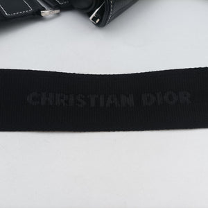 Pre-owned Christian Dior saddle Black Leather bum bag/waist bag | stylenewstar
