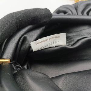 Pre-owned Bottega Veneta The Chain Pouch Black Leather bum bag/waist bag | stylenewstar