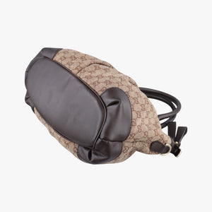 Vintage Gucci Sukey Beige×Brown canvas×leather 247902 handbag | stylenewstar
