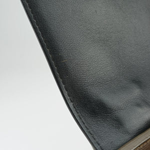 Vintage Celine Trapeze Beige × Black × Brown Suede × leather handbag | stylenewstar