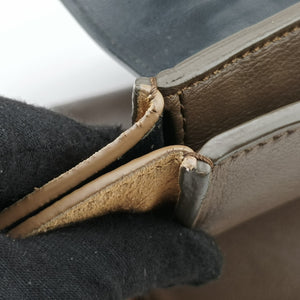 Vintage Celine Trapeze Beige × Black × Brown Suede × leather handbag | stylenewstar