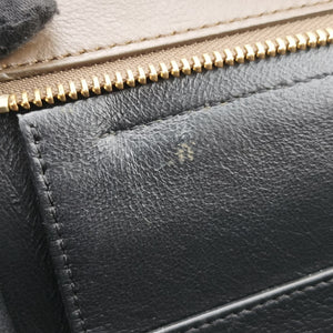 Vintage Celine Trapeze Beige × Black × Brown Suede × leather handbag | stylenewstar