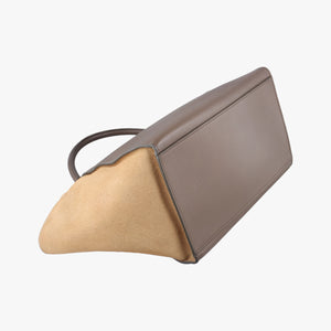 Vintage Celine Trapeze Beige × Black × Brown Suede × leather handbag | stylenewstar