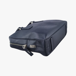 Vintage Prada business bag briefcase Navy SAFFIANO Leather 2VE363 handbag | stylenewstar
