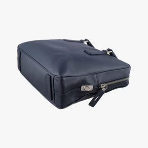 Vintage Prada business bag briefcase Navy SAFFIANO Leather 2VE363 handbag | stylenewstar
