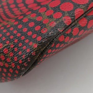 Vintage Louis Vuitton NEVERFULL MM Brown×Rouge Monogram Wave Dot M40686 shoulderbag | stylenewstar
