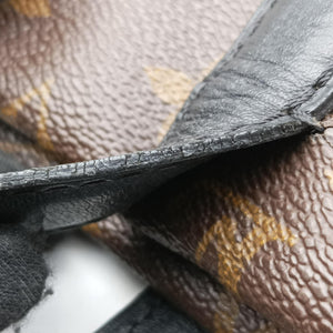 Pre-owned Louis Vuitton KITAN Brown×black Monogram Macassar M40388 shoulderbag | stylenewstar