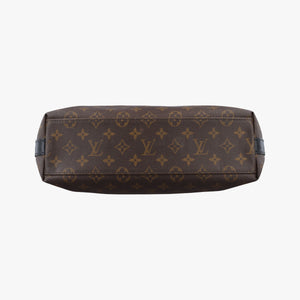 Pre-owned Louis Vuitton KITAN Brown×black Monogram Macassar M40388 shoulderbag | stylenewstar