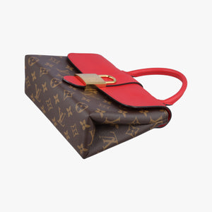 Pre-owned Louis Vuitton Locky BB Monogram/Brown×Coqulicot Monogram canvas×calf leather M44322 shoulderbag | stylenewstar