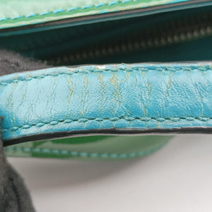 Pre-owned Gucci Bright Bit Green Patent Leather 319795 shoulderbag | stylenewstar