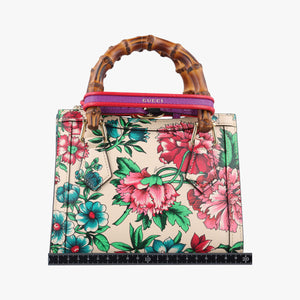 Vintage Gucci Diana Flower Pink x Multicolour Leather 707449 shoulderbag | stylenewstar
