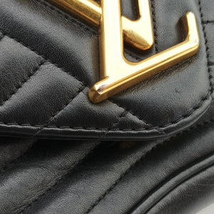 Pre-owned Louis Vuitton New Wave PM Noir Leather M51683 shoulderbag | stylenewstar