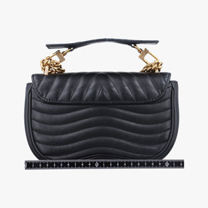 Pre-owned Louis Vuitton New Wave PM Noir Leather M51683 shoulderbag | stylenewstar
