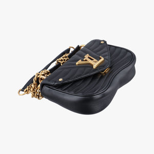 Pre-owned Louis Vuitton New Wave PM Noir Leather M51683 shoulderbag | stylenewstar
