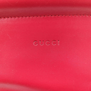 Pre-owned Gucci Bamboo Nymphaea Red Leather 453767 shoulderbag | stylenewstar