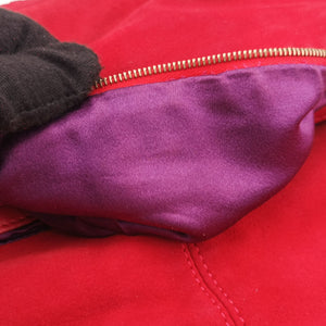 Secondhand Fendi Baguette Red suede 26424 handbag | stylenewstar