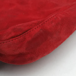 Secondhand Fendi Baguette Red suede 26424 handbag | stylenewstar