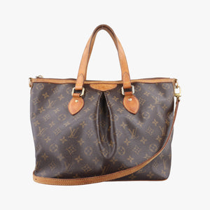 Pre-owned Louis Vuitton PALERMO PM brown Monogram Canvas M40145 shoulderbag | stylenewstar