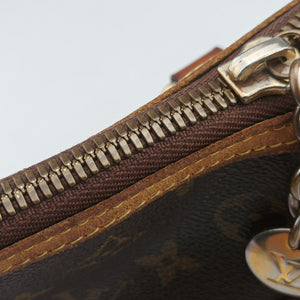 Pre-owned Louis Vuitton PALERMO PM brown Monogram Canvas M40145 shoulderbag | stylenewstar