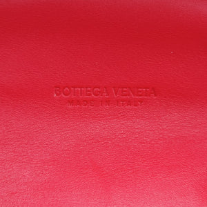 Pre-owned Bottega Veneta The Chain Pouch Red lambskin shoulderbag | stylenewstar
