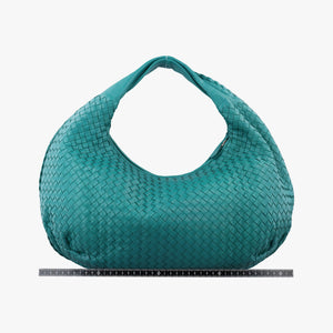 Pre-owned Bottega Veneta Intrecciato Blue lambskin handbag | stylenewstar