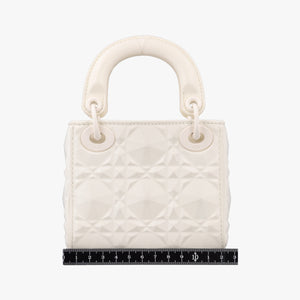 Vintage Christian Dior Lady Dior White leather shoulderbag | stylenewstar
