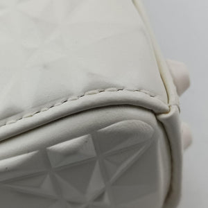 Vintage Christian Dior Lady Dior White leather shoulderbag | stylenewstar