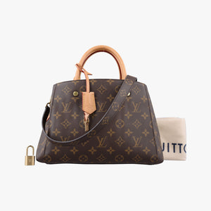 Vintage Louis Vuitton Montaigne BB Brown Monogram canvas×calf leather M41055 shoulderbag | stylenewstar