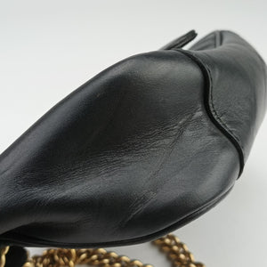 Vintage Gucci GG Marmont Black Leather 443497 shoulderbag | stylenewstar