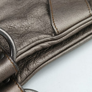 Pre-owned Christian Dior Gaucho Golden Leather handbag | stylenewstar