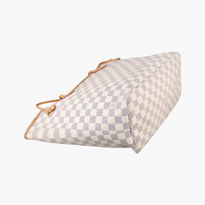Pre-owned Louis Vuitton Neverfull MM Azur Damier Canvas N51107 handbag | stylenewstar